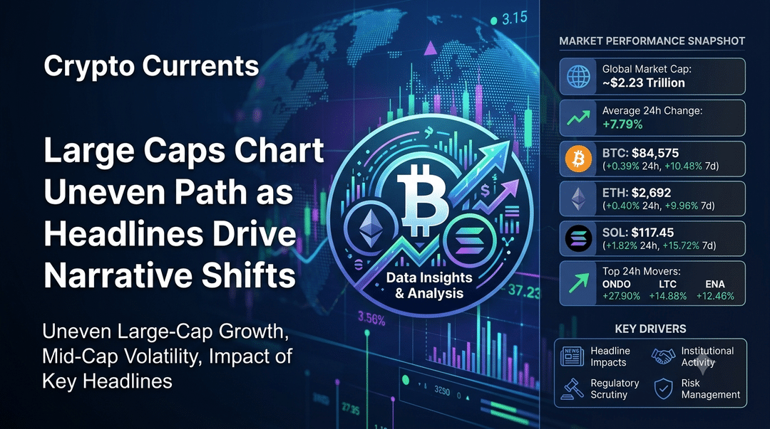 Crypto Currents: Large Caps Chart Uneven Path as Headlines Drive Narrative Shifts