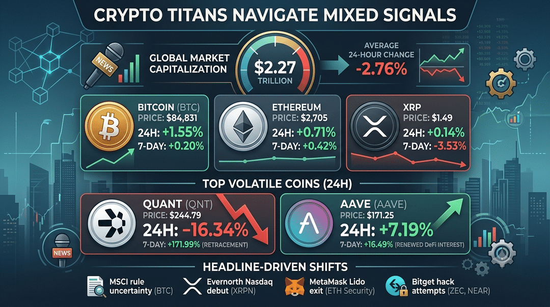 Crypto Titans Navigate Mixed Signals and Headline-Driven Shifts