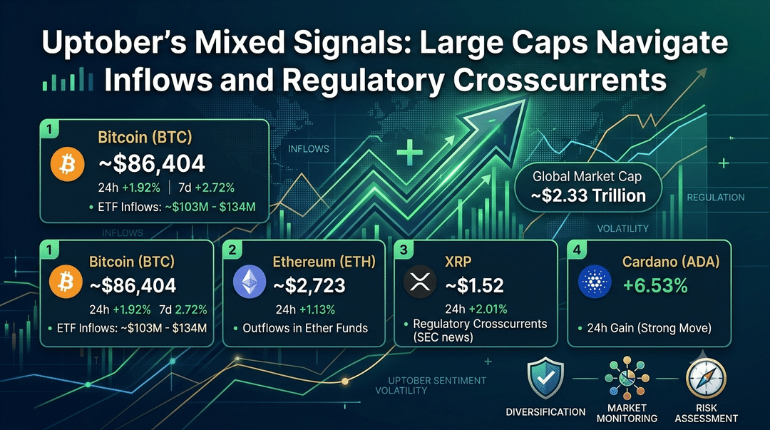 Uptober's Mixed Signals: Large Caps Navigate Inflows and Regulatory Crosscurrents