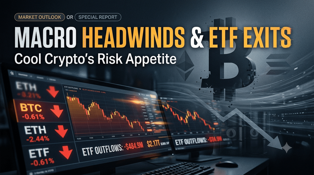 Macro Headwinds and ETF Exits Cool Crypto's Risk Appetite