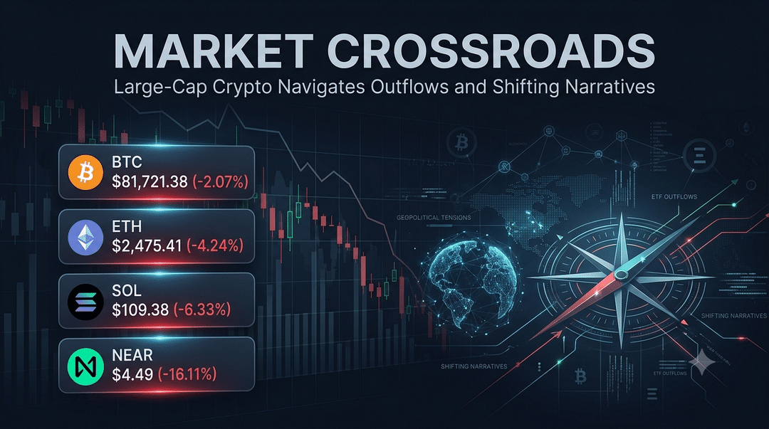 Market Crossroads: Large-Cap Crypto Navigates Outflows and Shifting Narratives
