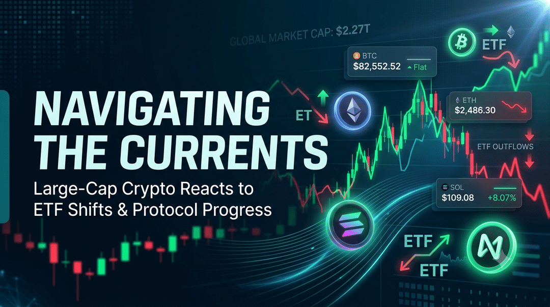 Navigating the Currents: Large-Cap Crypto Reacts to ETF Shifts and Protocol Progress
