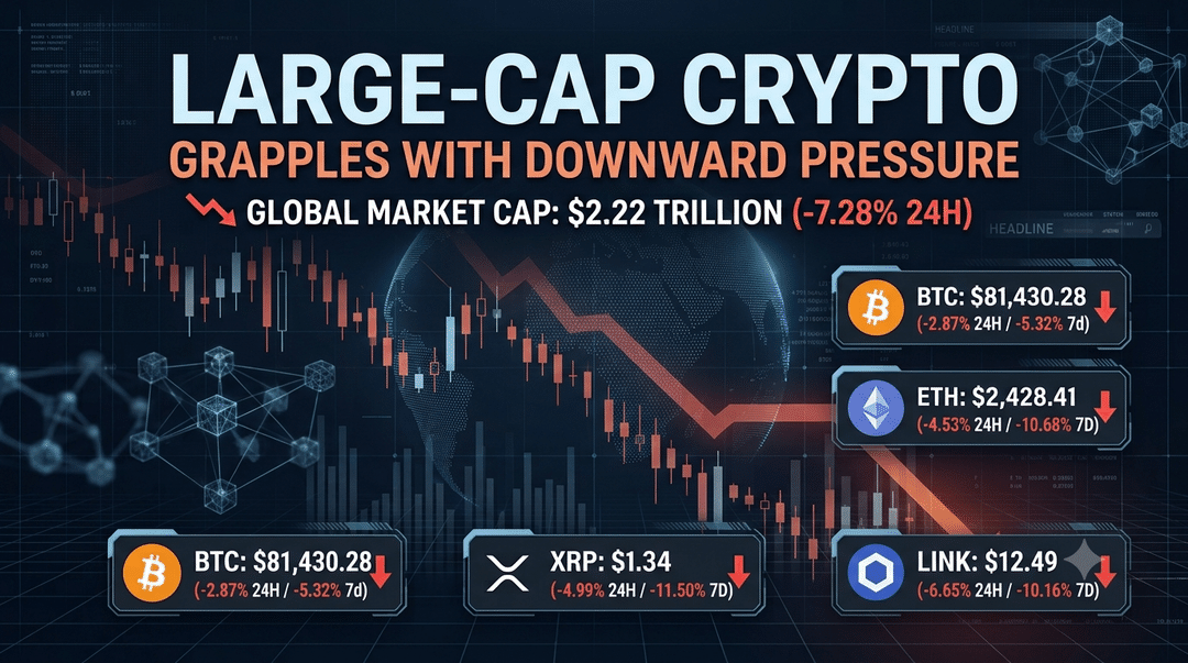 Large-Cap Crypto Grapples with Downward Pressure and Headline Crosscurrents