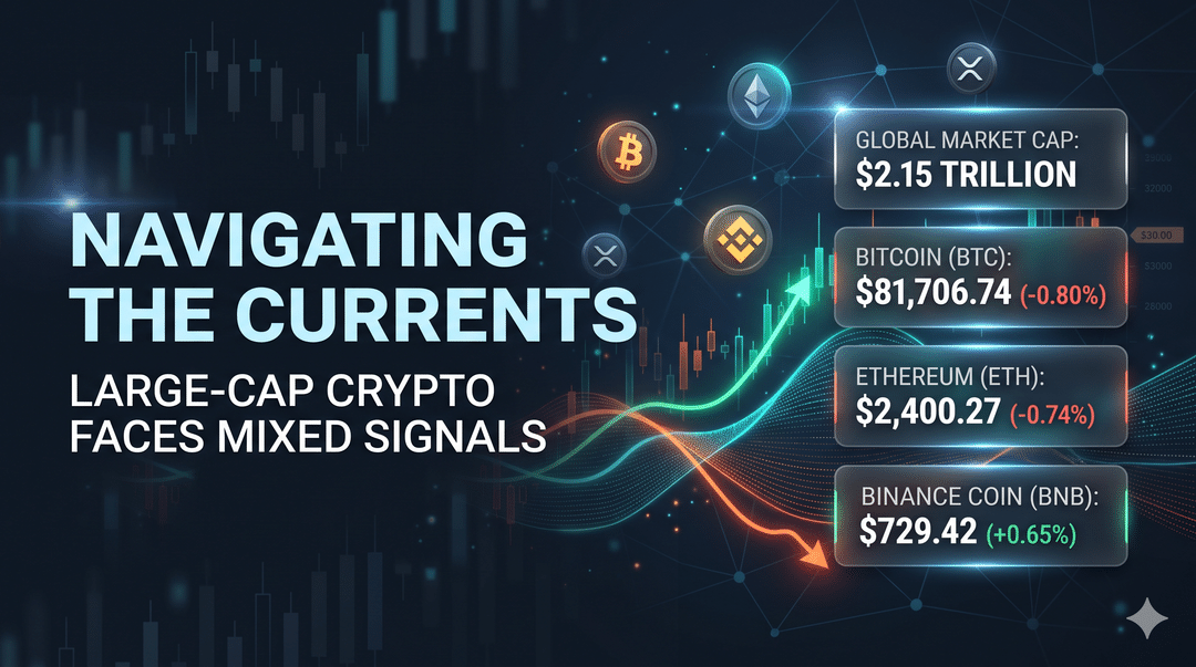 Navigating the Currents: Large-Cap Crypto Faces Mixed Signals